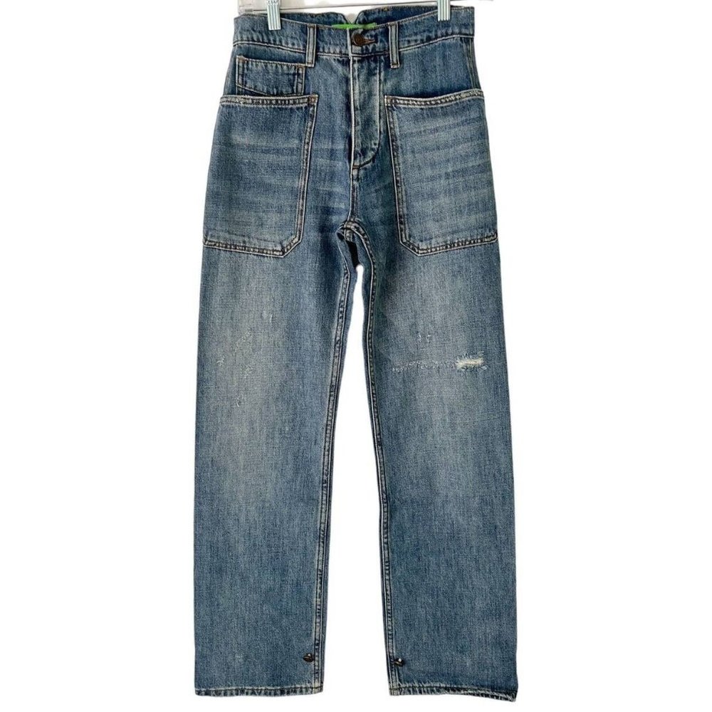 NWT Free People x Sandrine Rose High Rise Distressed Relaxed Fit Jeans Qty